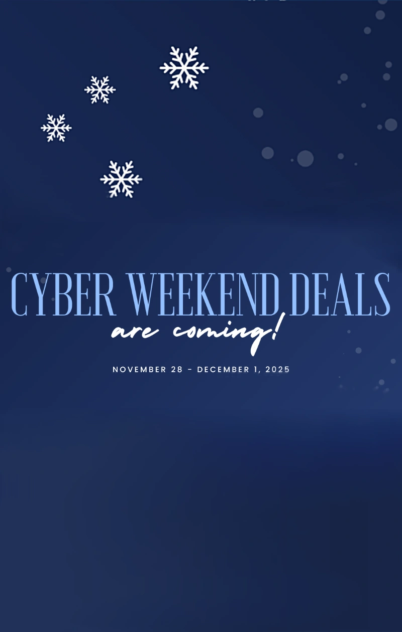 Cyber weekend deals graphic from CECofNE