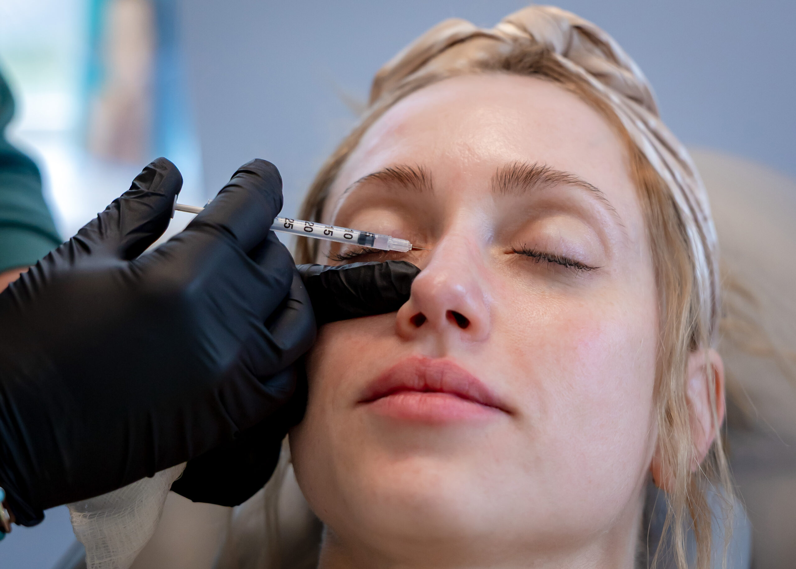 Attractive woman getting Botox