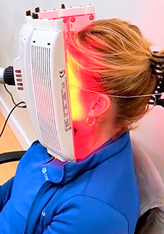 photo of women receiving Photodynamic Therapy
